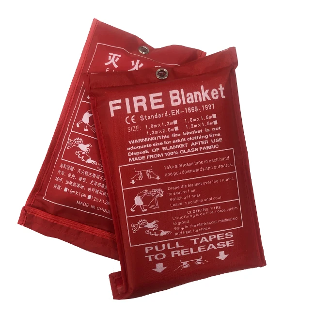 Home Safety Fighting Fire Extinguishers Tent Boat Emergency Survival Shelter Safety Cover Sealed Fire  Blanket
