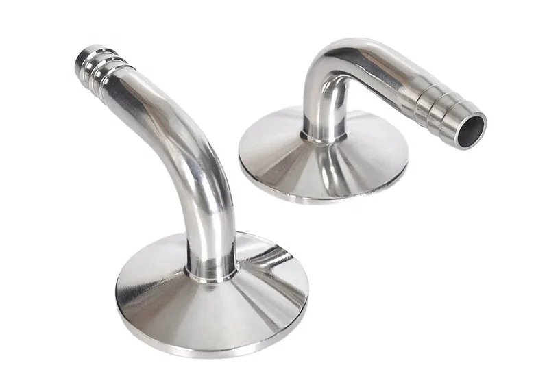 Yongda Sanitary Stainless Steel tri clamp Hose Barb fitting with elbow