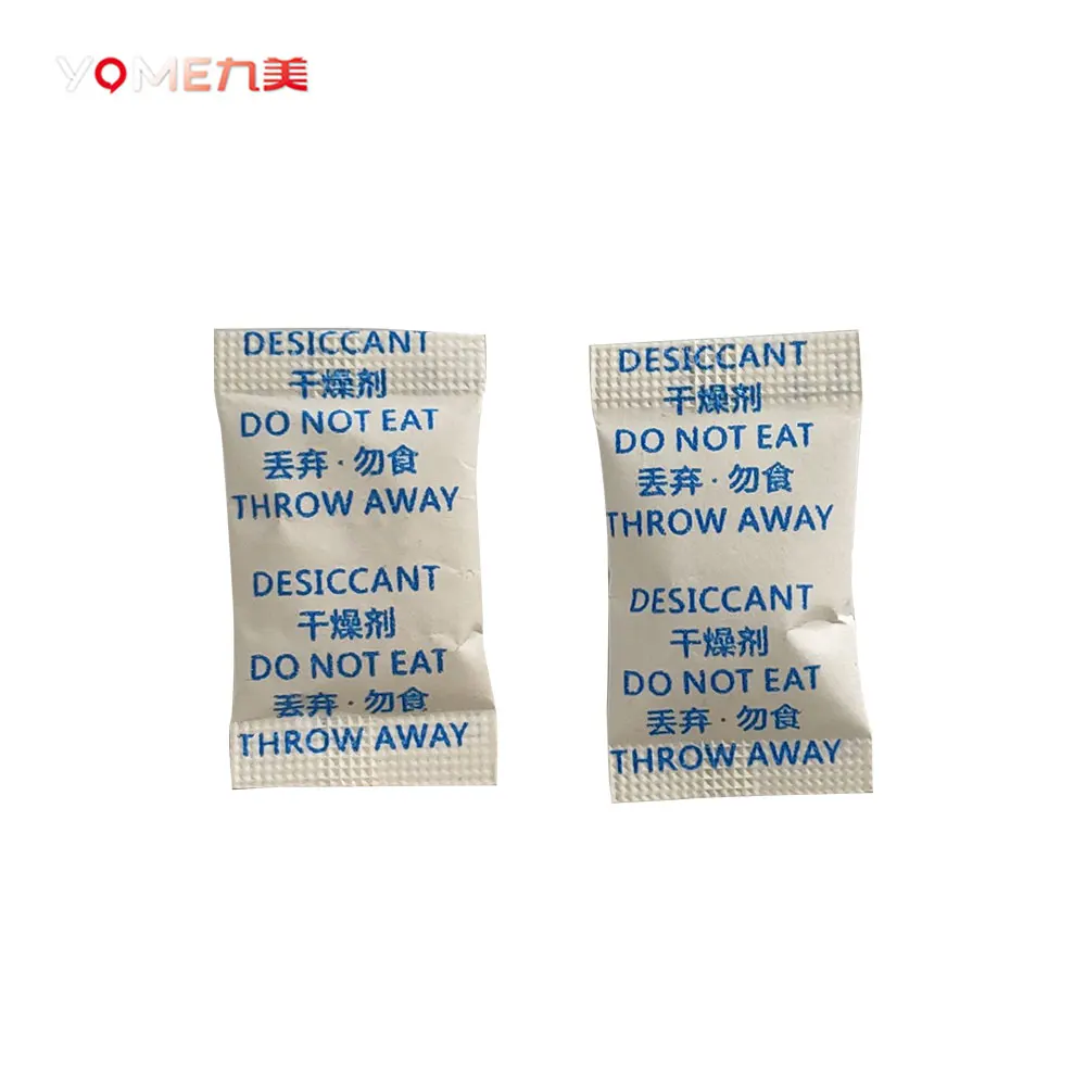 Yome Silica Gel Desiccant Manufacturer 2G 5G 10G Silica Gel Desicc Pack Humidity Absorber Food Grade Desiccant Silica Gel