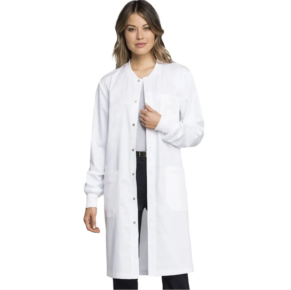 Good quality lab coat cotton-polyester white lab coat custom  medical lab coats