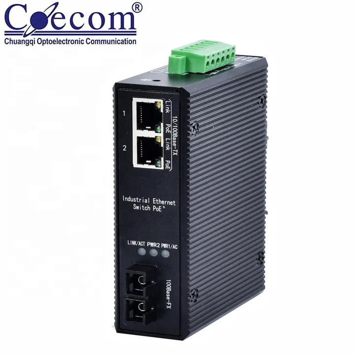 Best Sale 1000M Industrial Ethernet Switch SFP LC Fiber Optical 2 Port Gigabit Ethernet Switch RJ45