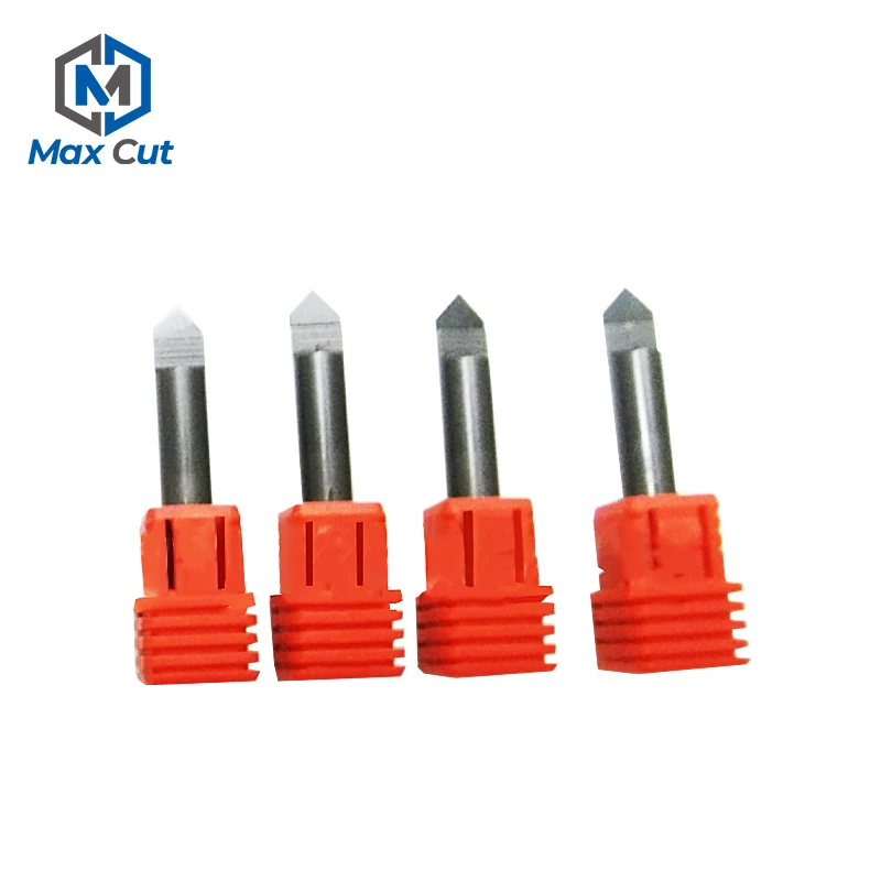 V Carve Diamond PCD Tool Router Bit CNC End Mill Sets Diamond CNC End Mill Bits Cutter for Granite Stone