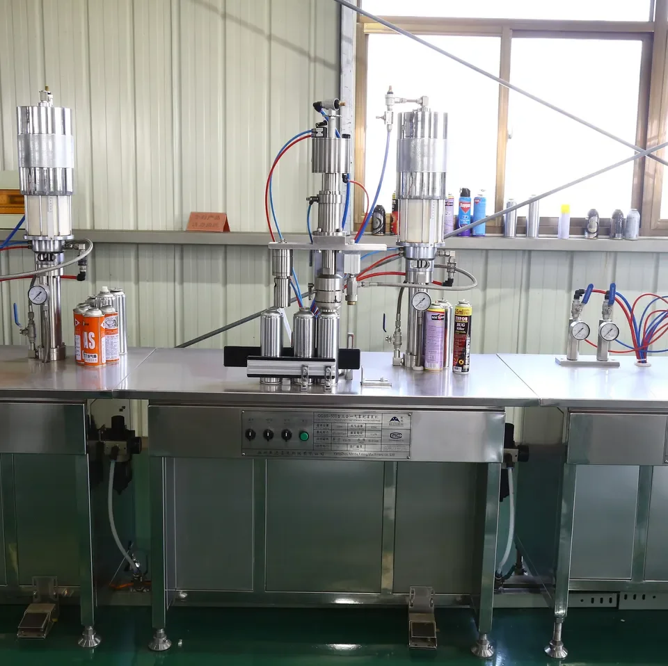 Aerosol spray paint manual filling machine inhaler aerosol filling machine