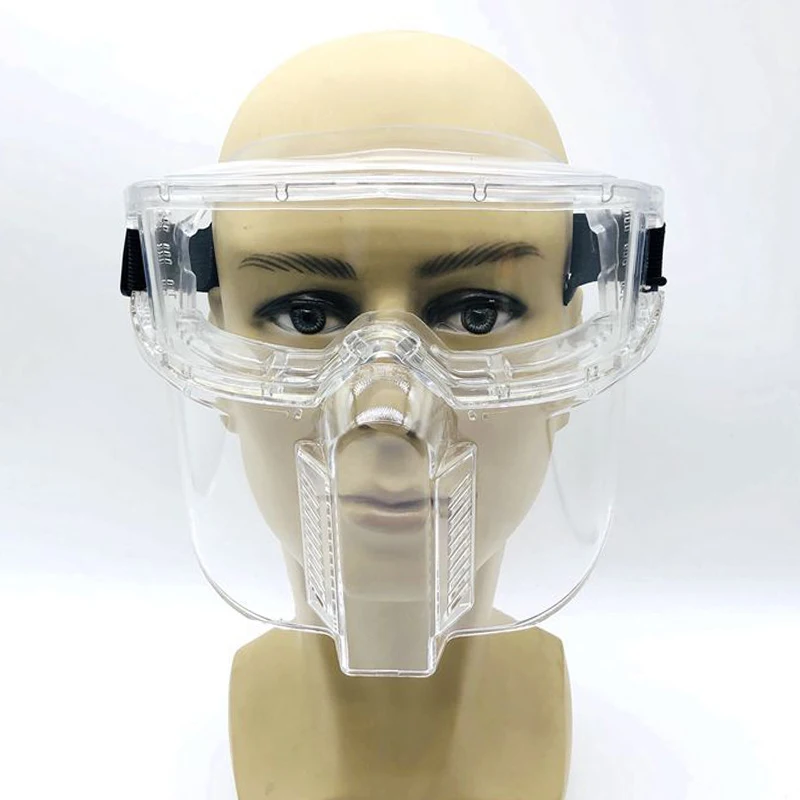 Anti-impact Safety Goggles Fit-over Plastic Protective Safety Glasses Goggles with Adjustable Strap