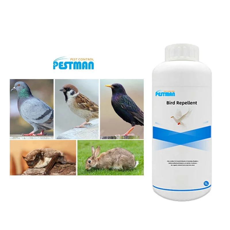 Eco Long-Lasting Bird Repellent Anti Bird Repeler For Pigeons Bats Outdoor Spray Warehouse Airport Agriculture