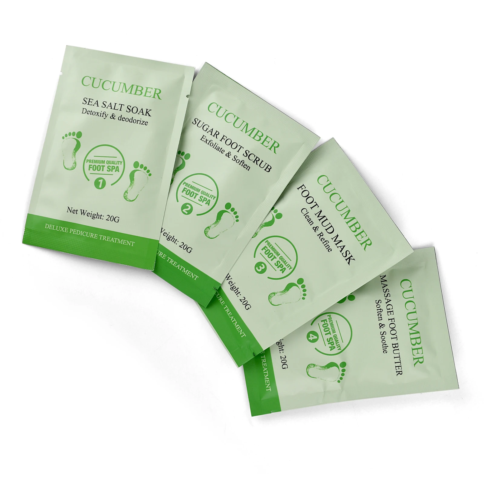 4 Step Foot Peeling Skin Care Pedicure Kit Foot Scrub Soak Herbal Spa Pedicur Products Pedicure Kit In Box 4 In 1