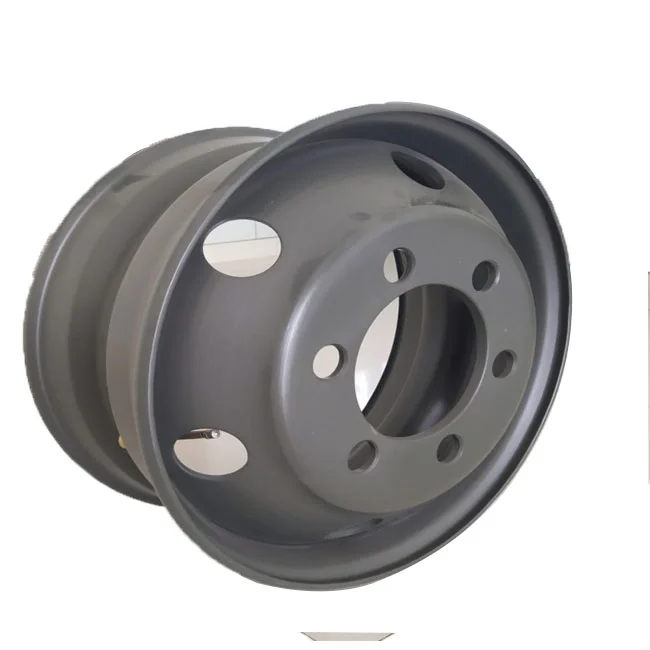 19.5*7.5 China Truck Rim Manufacturers OEM Sliver Color Truck Wheel Rim
