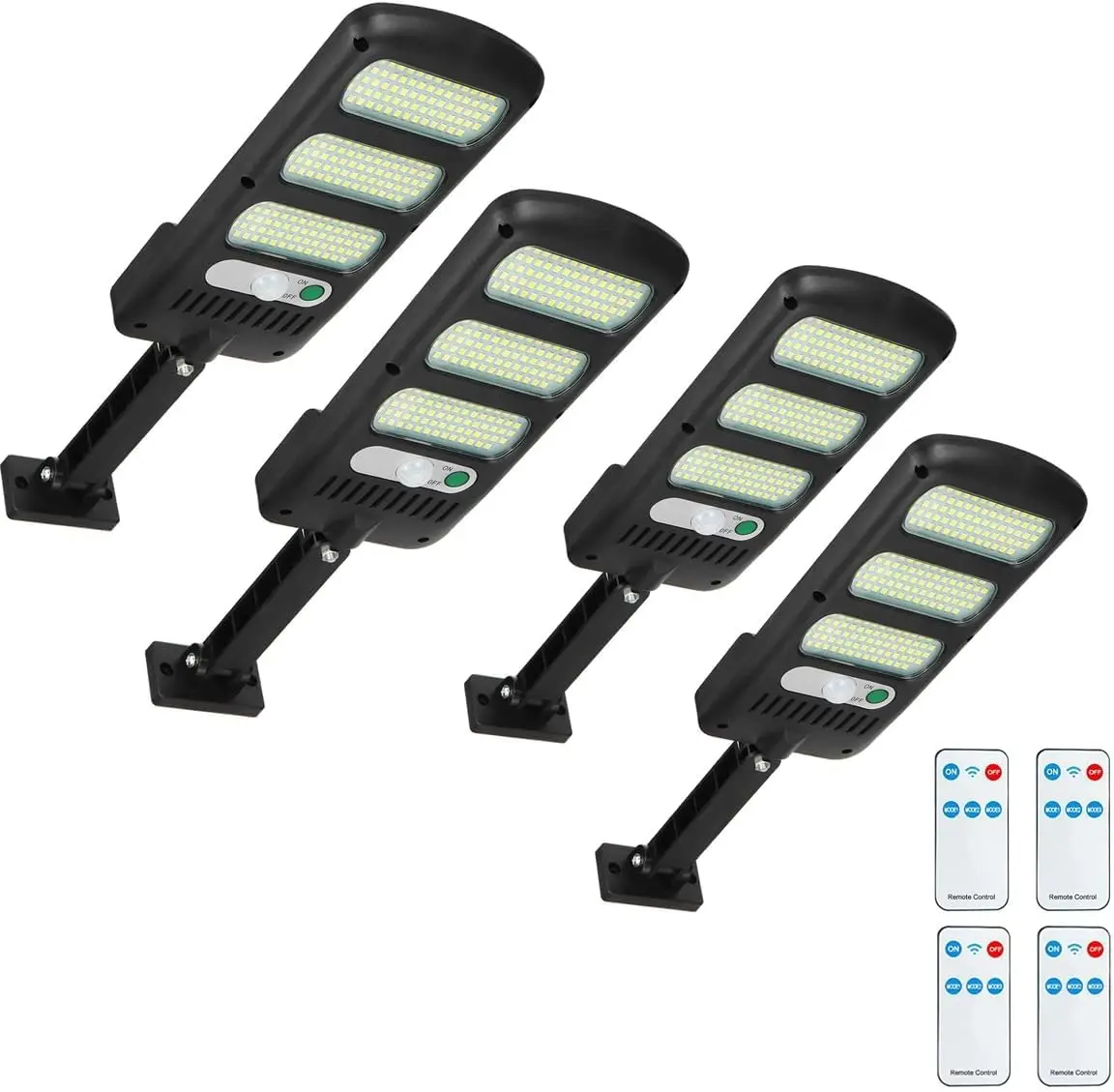 Aluminum 60w 80w 90w outdoor led solar street light with cctv camera