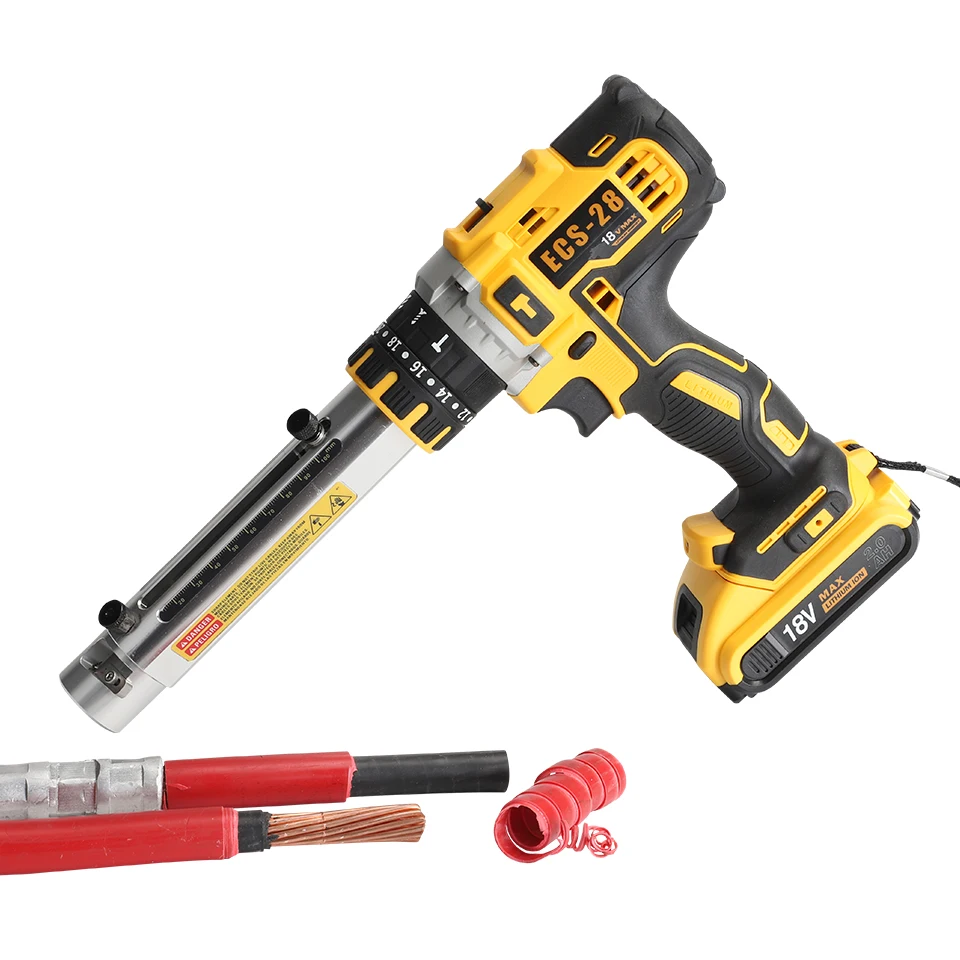 ECS-28 battery powered electric wire stripper wire stripper machine for cable