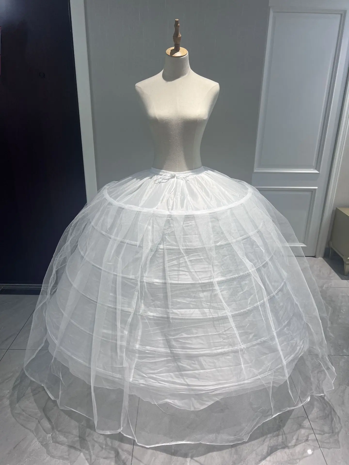 6 Hoop Tulle Petticoat For Ball Gown Quinceanera Dress Wedding Accessories Wedding Dresses Crinoline
