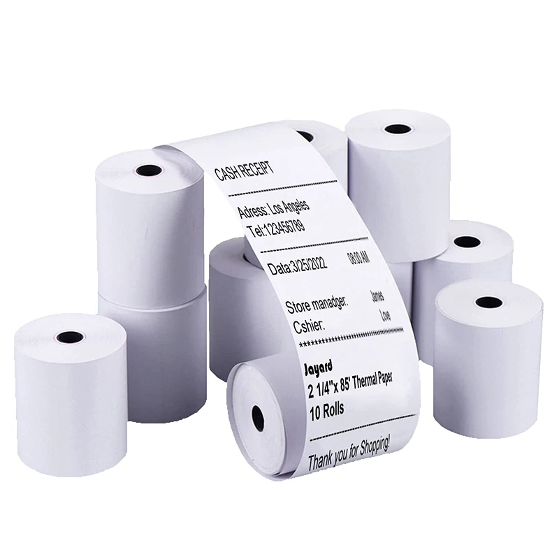 Factory 57x40mm/Customized Size White Pos Cash Register Receipt Roll Cashier Paper Thermal Paper Roll