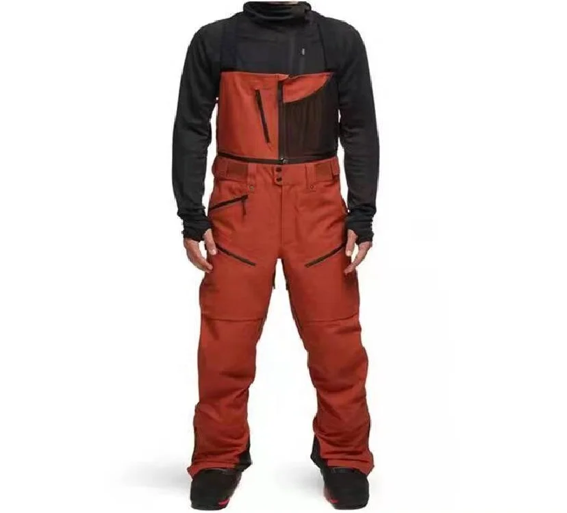 OEM Custom Professional Product Outdoor Sport Men Ski Pants Suspenders High Quality Men Ski Bib Pants