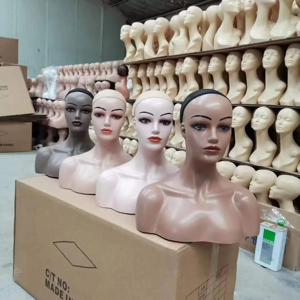 Wholesale African American Female Wig Stand Mannequin Head