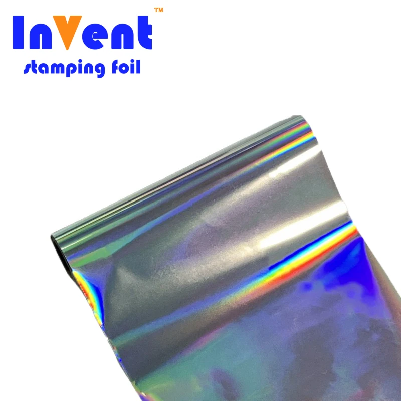 INVENT FOIL Silver Holographic Heat Transfer Foil Laser Hot Stamping Foil For Fishing Lures