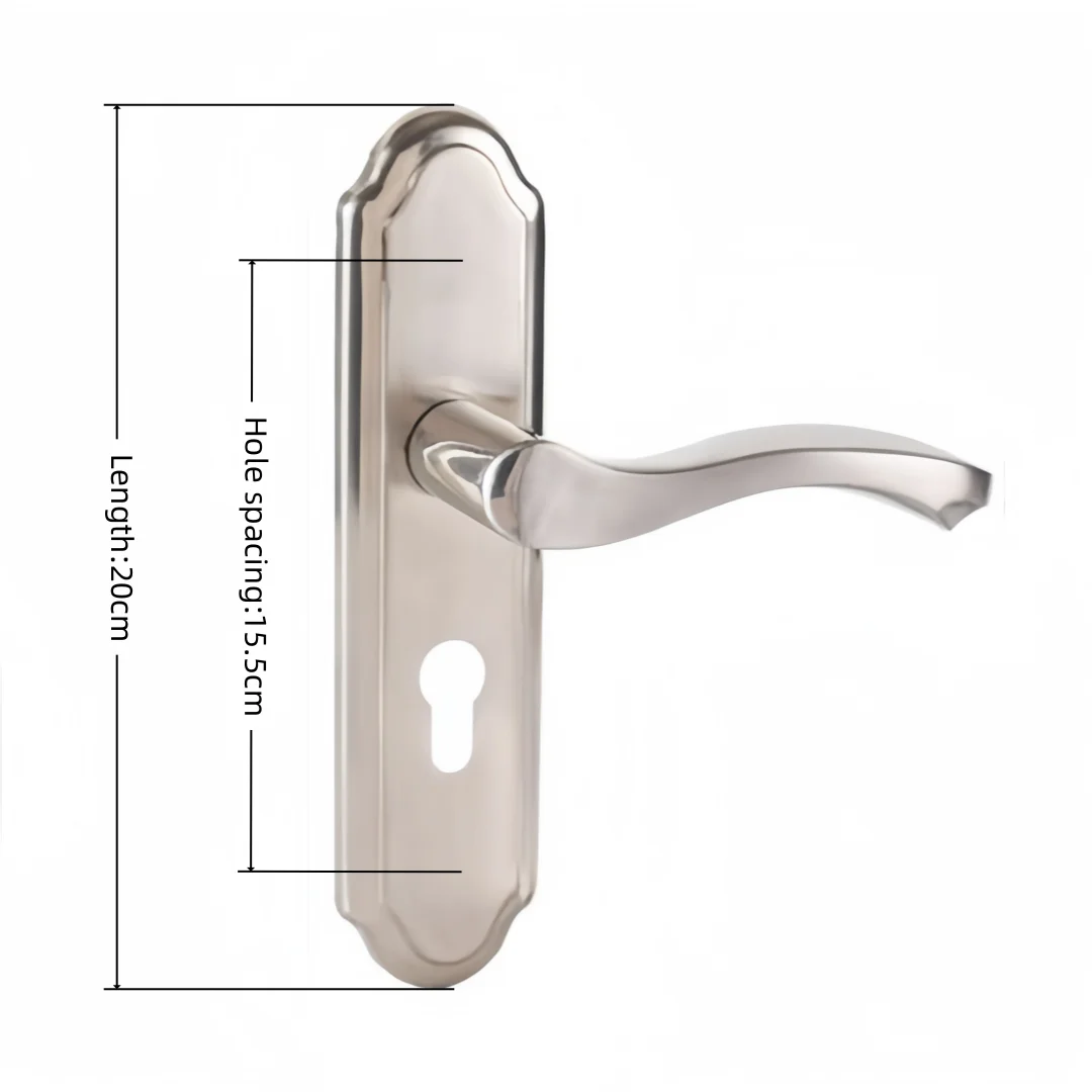 Cheap Price 0.8mm Thick Stainless Steel Door Lock Modern Mechanical for Home/Hotel/Office (Sleek Design Easy Installation