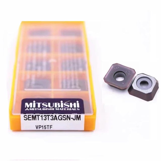 Mitsubishi Tungsten  Carbide Inserts For Face Milling Cutter SEMT13T3AGSN-JM VP15TF