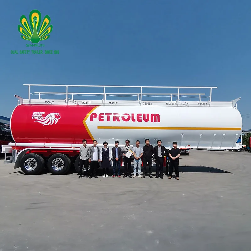 3 Axles 40000 42000 45000 50000 60000 Liters Fuel Tank Truck Trailer Petrol Gasoline Diesel Oil Tank Fuel Tanker Semi Trailer