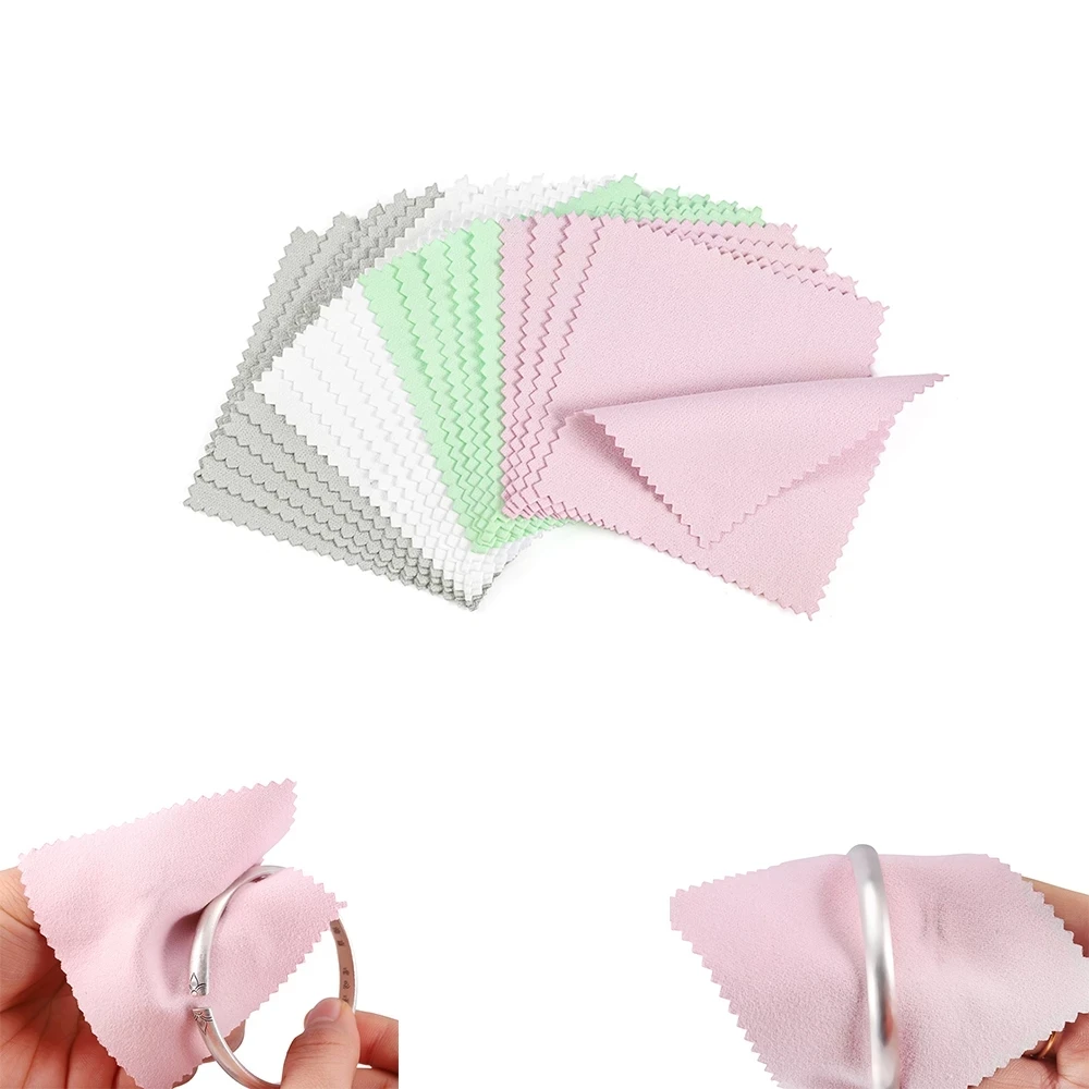 Polish Package Cleaning of Jewelry Printing Logo Silver Polishing Cleaning Cloth Wiping of Gold Tools Towel