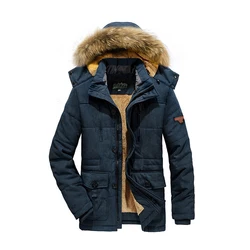 Wholesale 2023 heavy winter jaket man herren jaket 100% cotton Windproof and warm Detachable collar jacket for mens