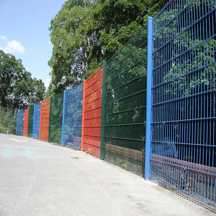 Factory direct Germany power coated double wire rod mesh fence  galvanized twin wire mesh fencing