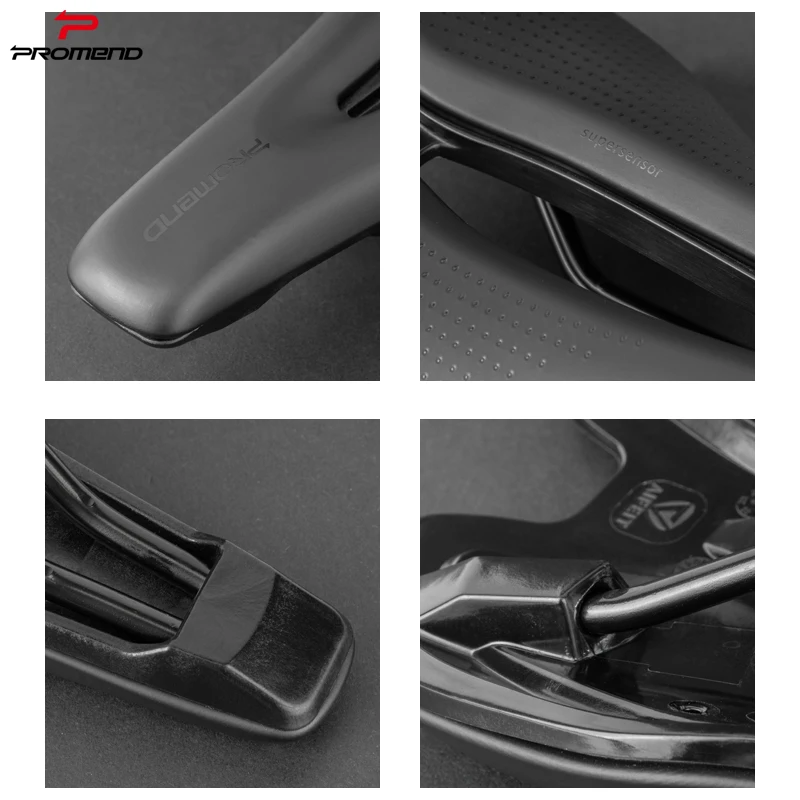 Promend Manufactory Mountain bike Saddle Soft Middle Hollow Bike Saddle Seat Road   Parts Front Ventilation Bicycle Saddle