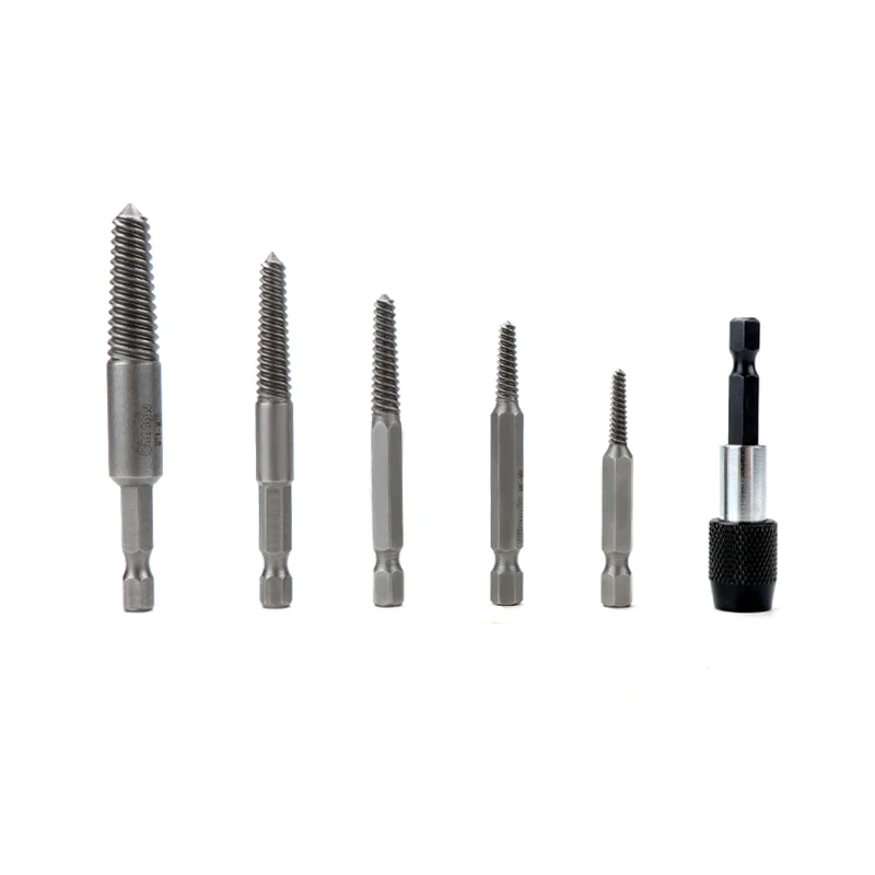 
The Queen Of Quality Hexagon Shank Break Head Screw Extractor (6Pcs Thin) 705963 Pipe Extractor Screw 