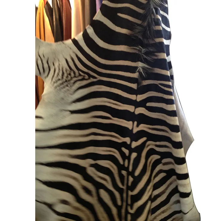 Zebra texture leather