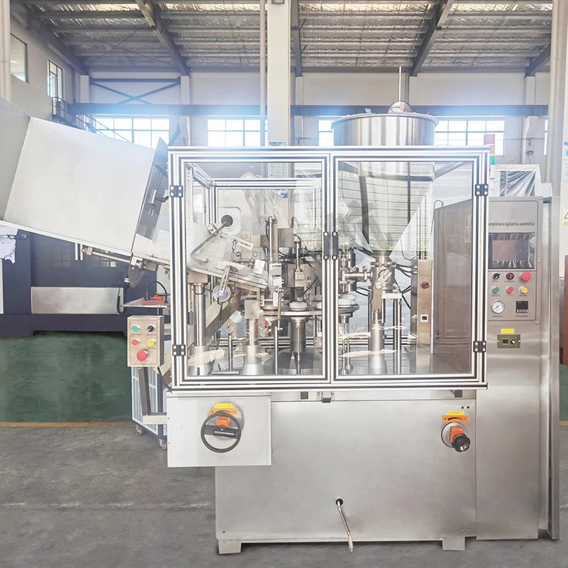 Tomato sauce/glue/color paint filling automatic soft tube filling sealing machine for cosmetic paste