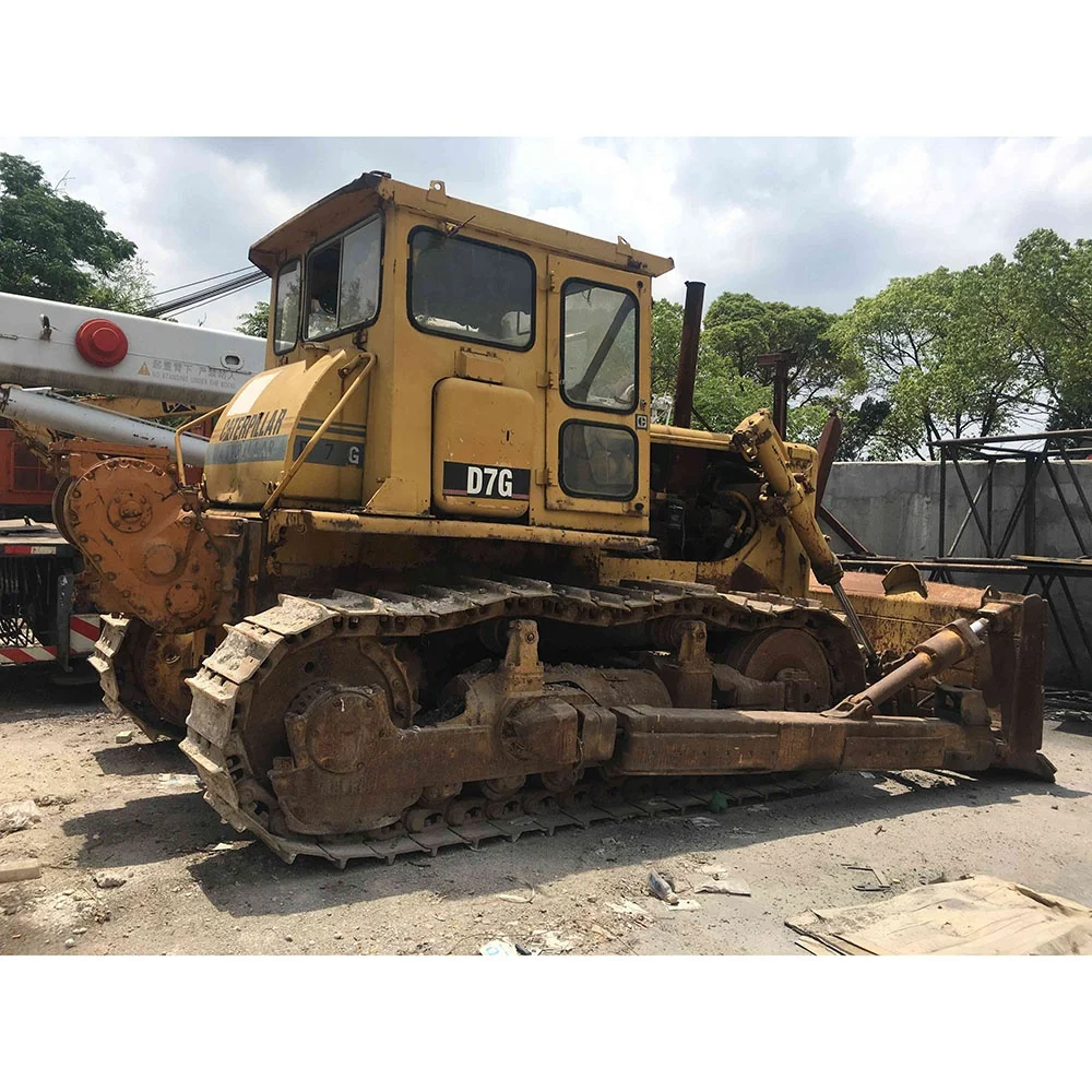 Б/у бульдозер Cat D7g с лебедкой гусеничный трактор