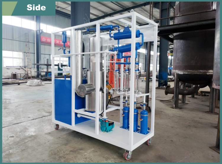 Waste engine used motor oil to diesel distillation refinery machine