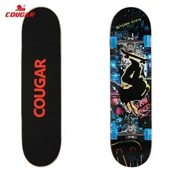 Скейтборд Cougar Factory мини-рыба короткая доска одиночный качающийся Классический пластиковый Круизер полный скейтборд для детей