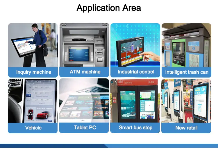 10.1 inch 12 touch points transparent  pcap touch panel foil with  USB power fast response capacitive touch  panels