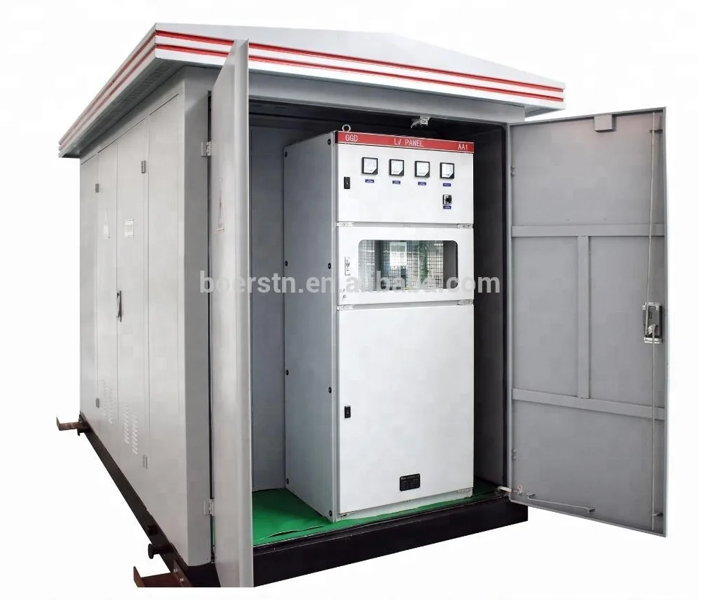 Outdoor 4 Wheels Box Type Electrical Mobile Transformer Substation