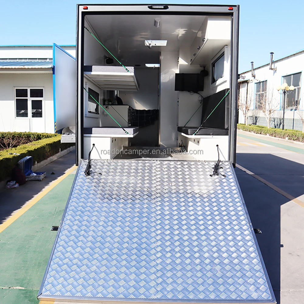 17FT Large Modern Light Weight Camper Motorcycle Trailer Camper Hard Top Caravan