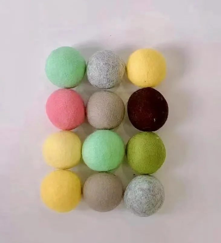 Оптовая продажа шерстяных шариков для стирки, шарики ручной работы из органической шерсти для стирки без химикатов