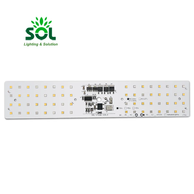 Hot Selling 50W 220V COB SMD 3030 PCB LED Grow Light full spectrum
