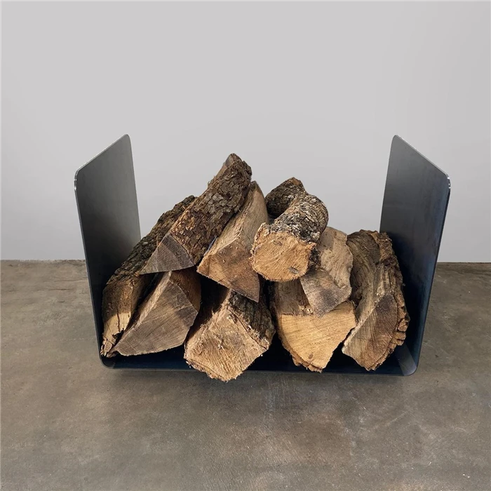 Fireplace Indoor Outdoor Firewood Organize Bent Steel Log Holder Firewood rack