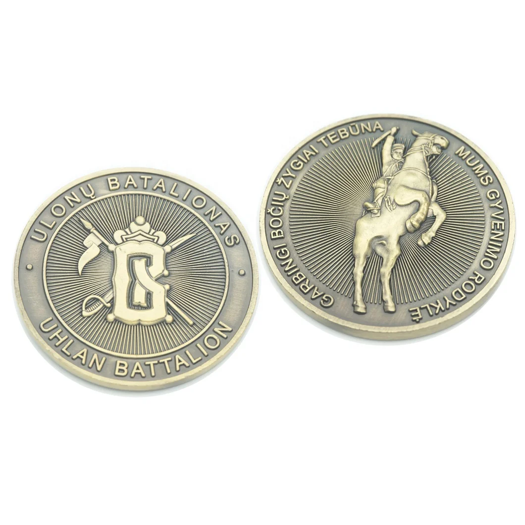 Manufacturer Maker No Minimum commemorative Custom Metal ancient greek Souvenir Gold navy 3D Challenge Coin with Logo