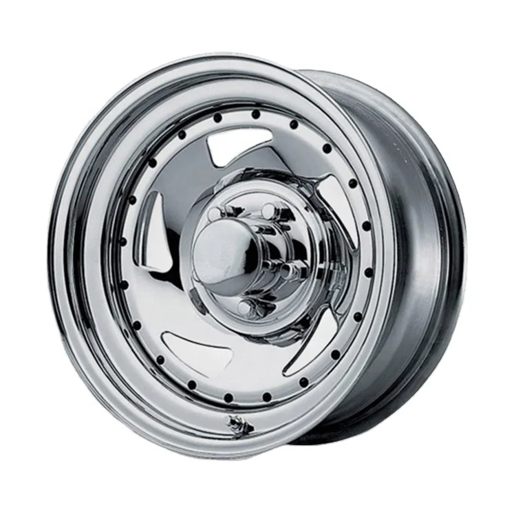 Custom High End Steel Wheel 6 Holes 15 Inch Chrome Rims 6x139.7