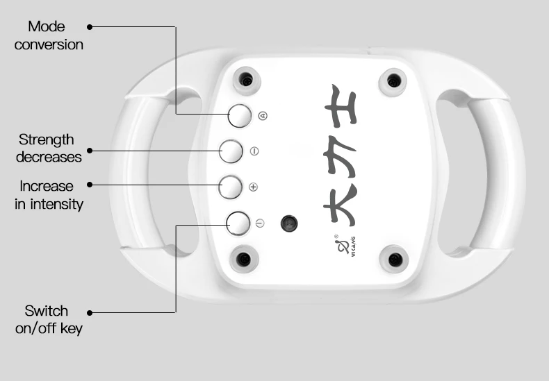Problem Solving Products 4 Head Electric Massage Machine Powerful Handheld massager Body Plug-in version of the massager is 220v
