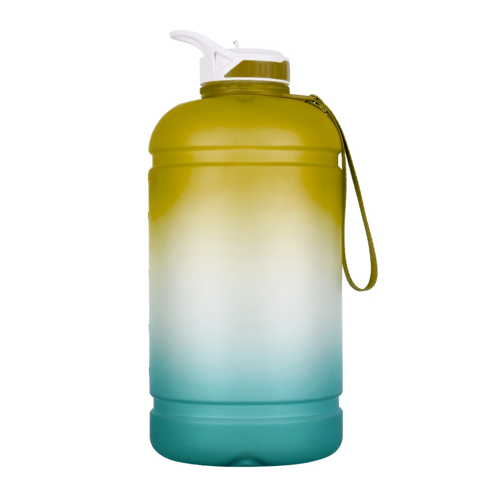 
Custom logo BPA Free 1 Gallon Water Jug 3.78L Gallon Water Bottle with Time Marker Straw and Handle 