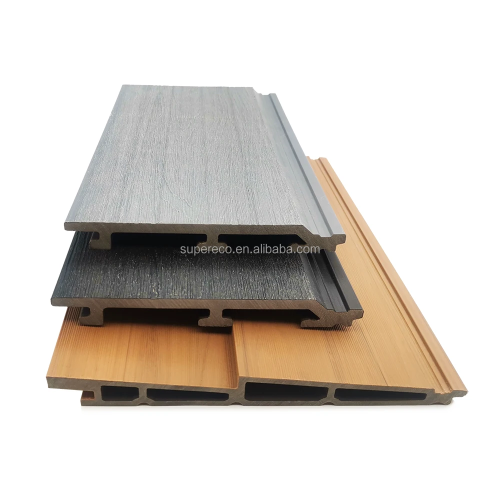 Supereco WPC Wall Panel Guangzhou Factory Wholesale Modern PVC Waterproof Siding Exterior Wall Panel