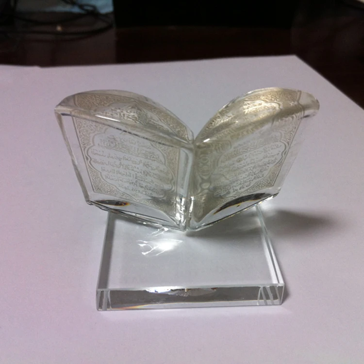 MH-L0363 crystal islamic religious gifts Crystal Coan Islamic Ramadan Gifts Qurans