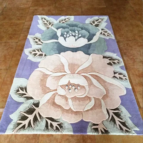 Tufting gun New zealand wool custom area rug acrylic washable hand made Carpets home decor items fur rug for living room