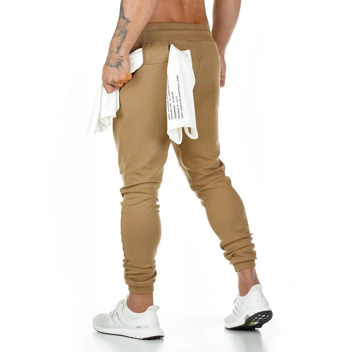 2022 Men Sports Running Pants Zipper Athletic Football Soccer Training Elasticity Legging Jogging Gym Trousers
