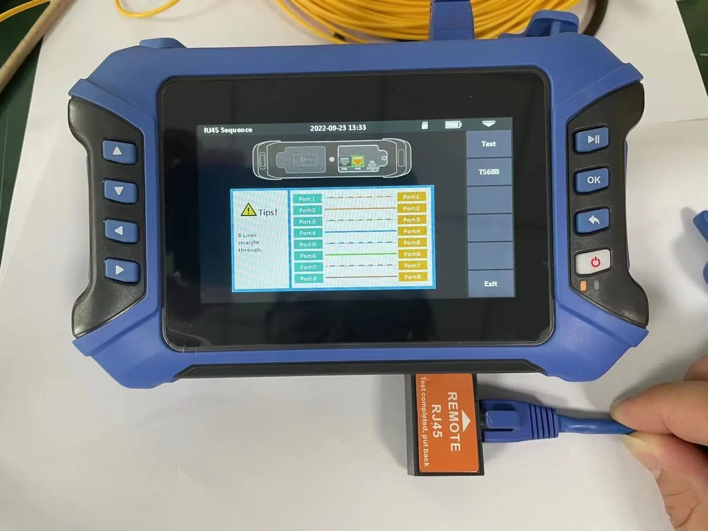 FTTX JW3302H Mini PRO OTDR Optical Time Domain Reflectometer12 IN 1 MultiFunction Fiber Breakpoint Tester 3.5inch LCD Screen