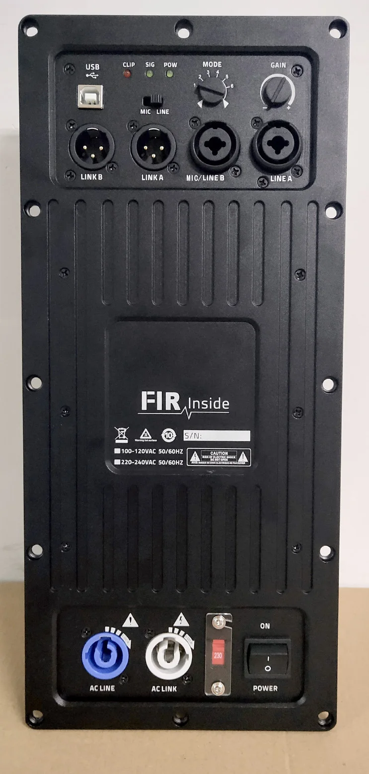 Проектная Плата усилителя модуля FIR dsp Bi-AMP широко применяется для акустической системы активного линейного массива
