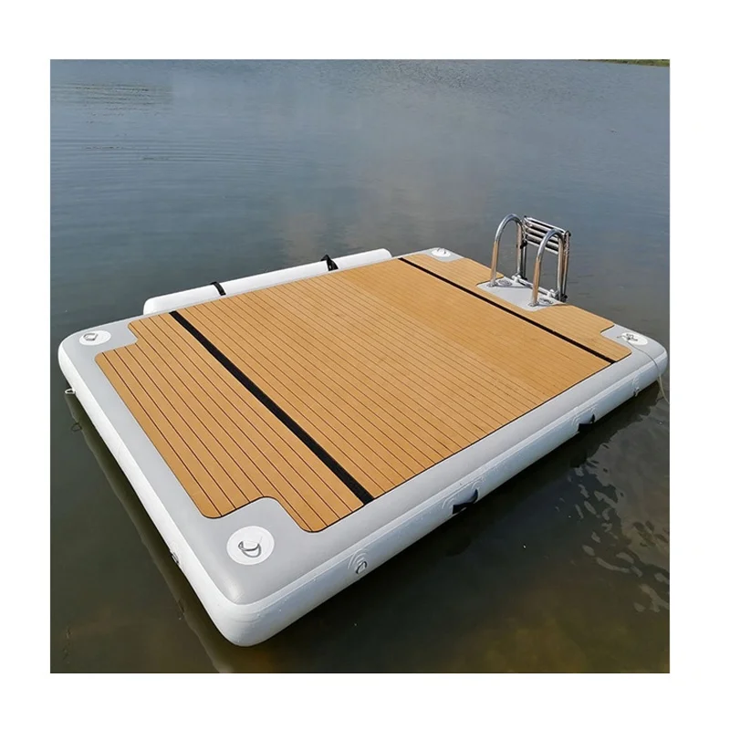 Надувная плавающая рыболовная док-платформа на заказ, коврик для водяного островка