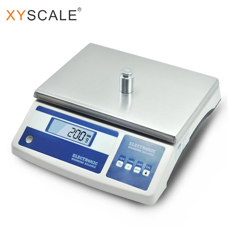 15kg 1g precision digital rechargeable battery weighing counting rs232 scale with printer