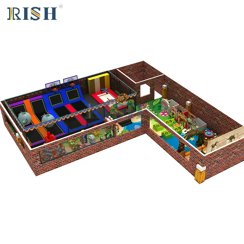 Large Trampolines Game Play Big Size Indoor Trampoline Park